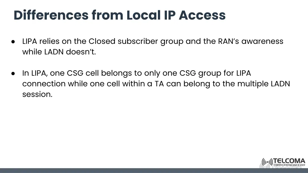 differences from local ip access