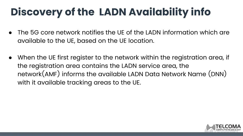 discovery of the ladn availability info