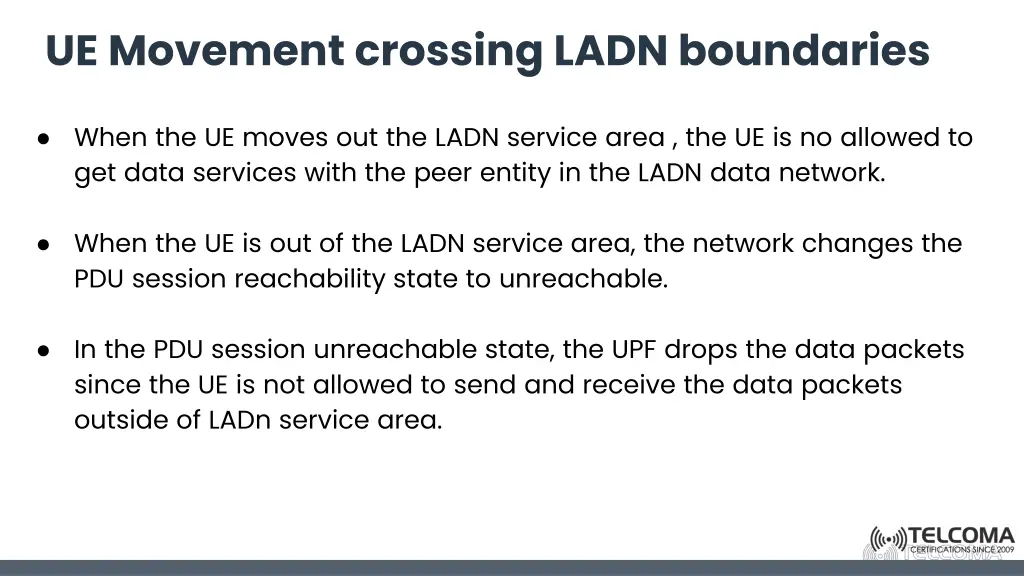 ue movement crossing ladn boundaries