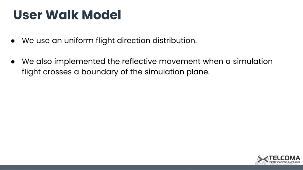 user walk model 1