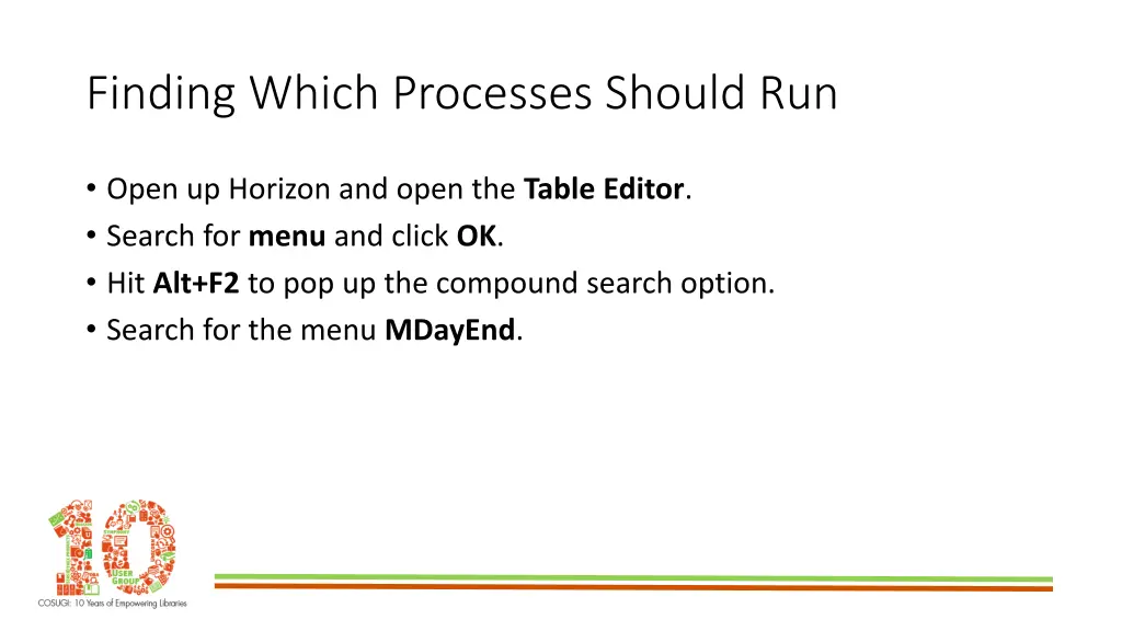 finding which processes should run