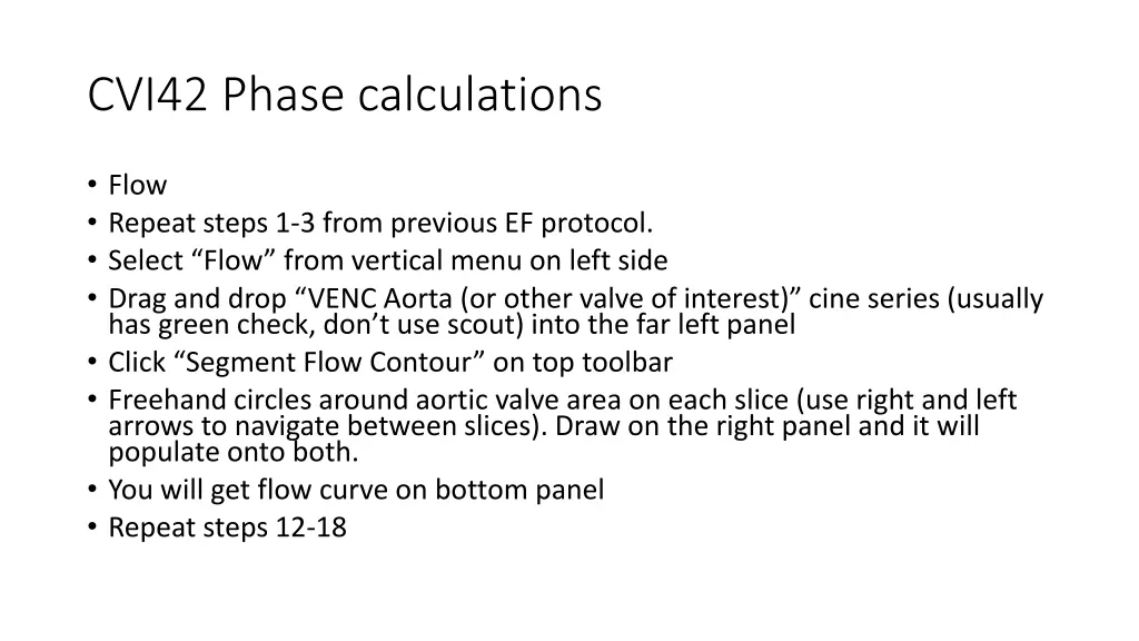 cvi42 phase calculations