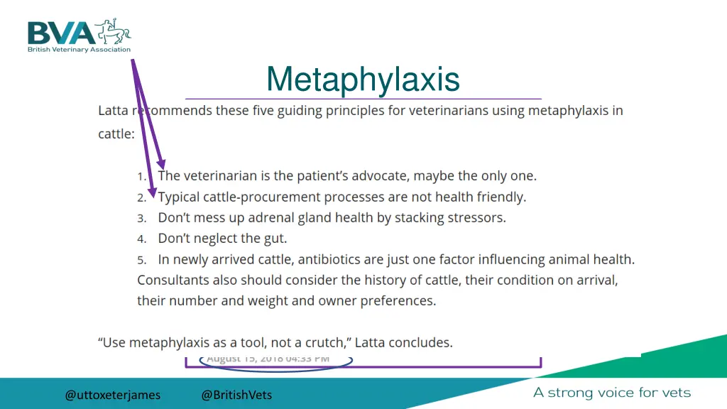 metaphylaxis