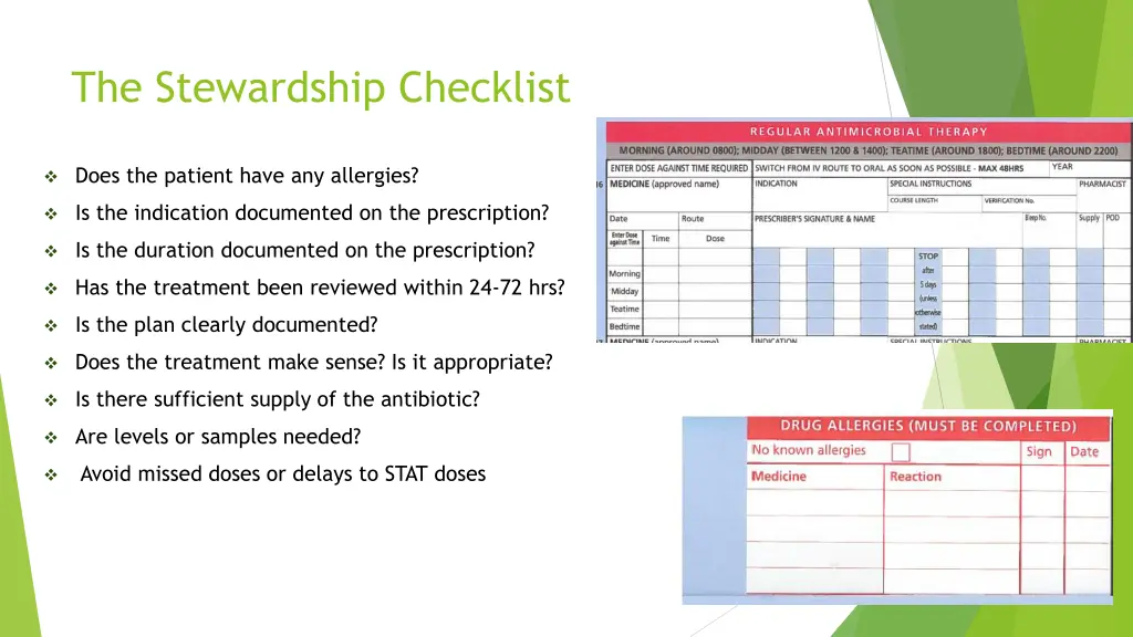 the stewardship checklist