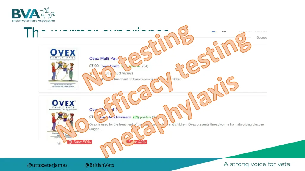 the wormer experience no testing metaphylaxis