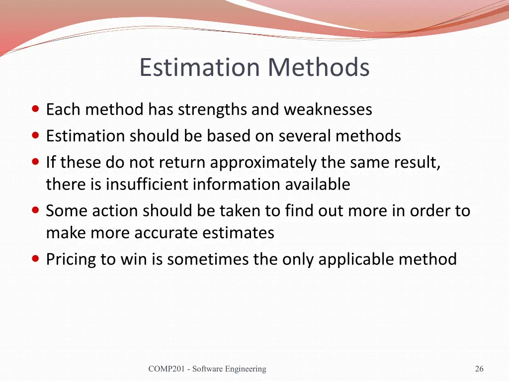 estimation methods