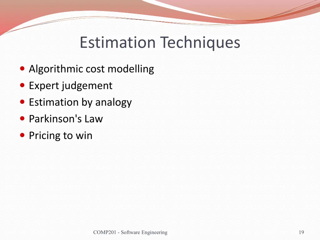 estimation techniques 1