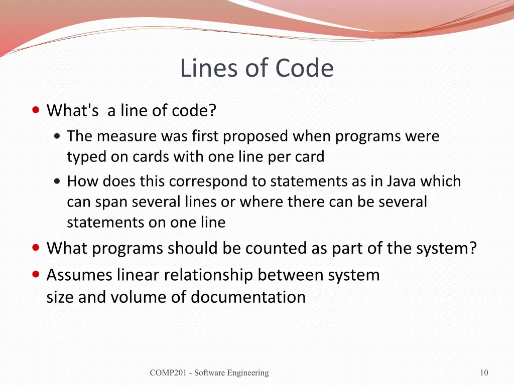 lines of code