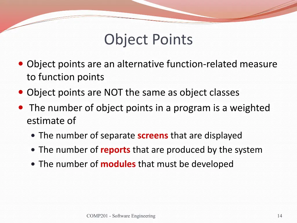 object points