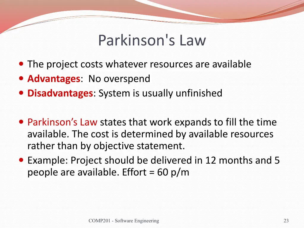 parkinson s law