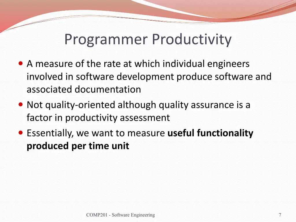 programmer productivity