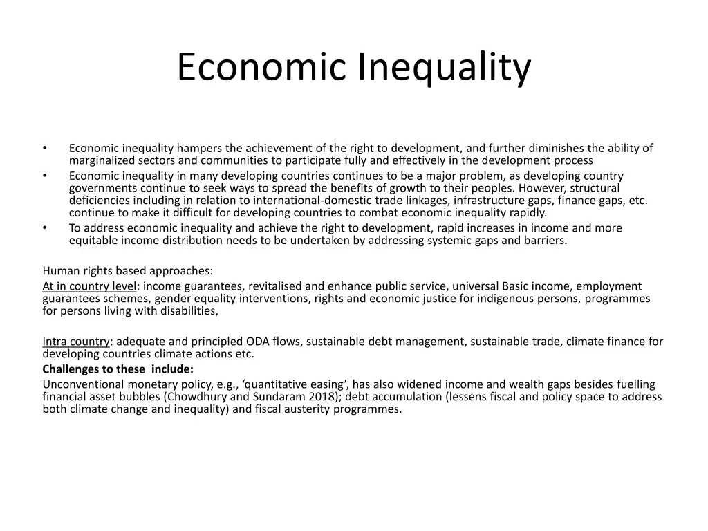 economic inequality