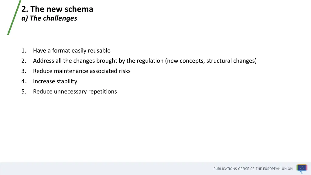 2 the new schema a the challenges