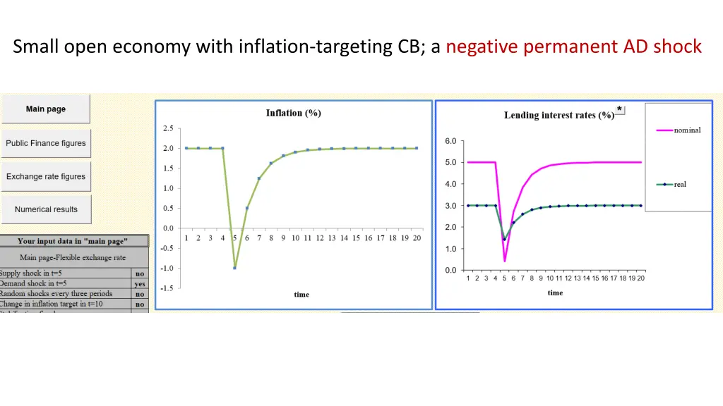 small open economy with inflation targeting