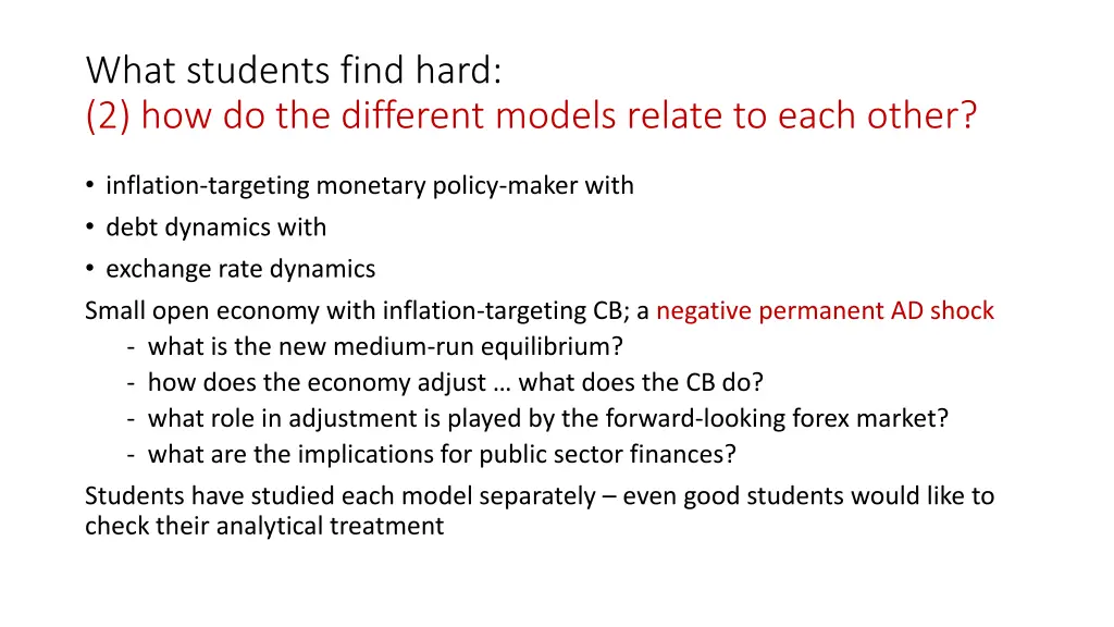 what students find hard 2 how do the different