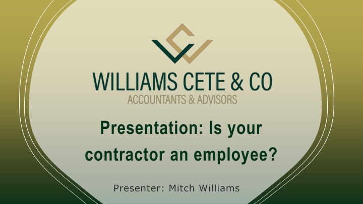 presentation is your contractor an employee