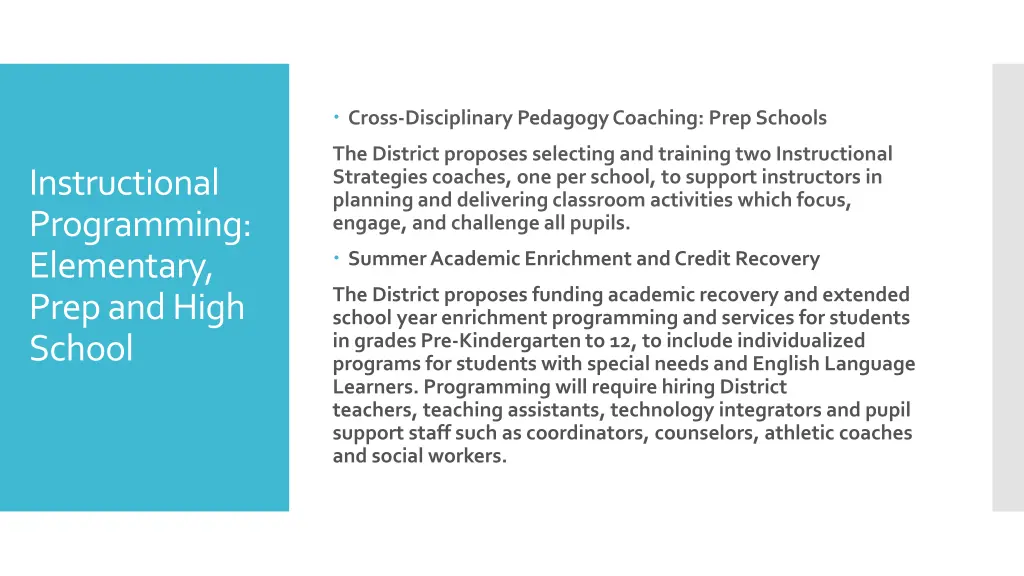 cross disciplinarypedagogycoaching prep schools