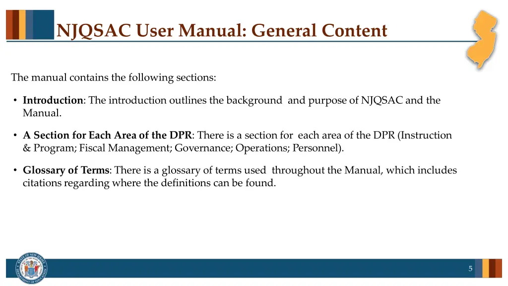 njqsac user manual general content