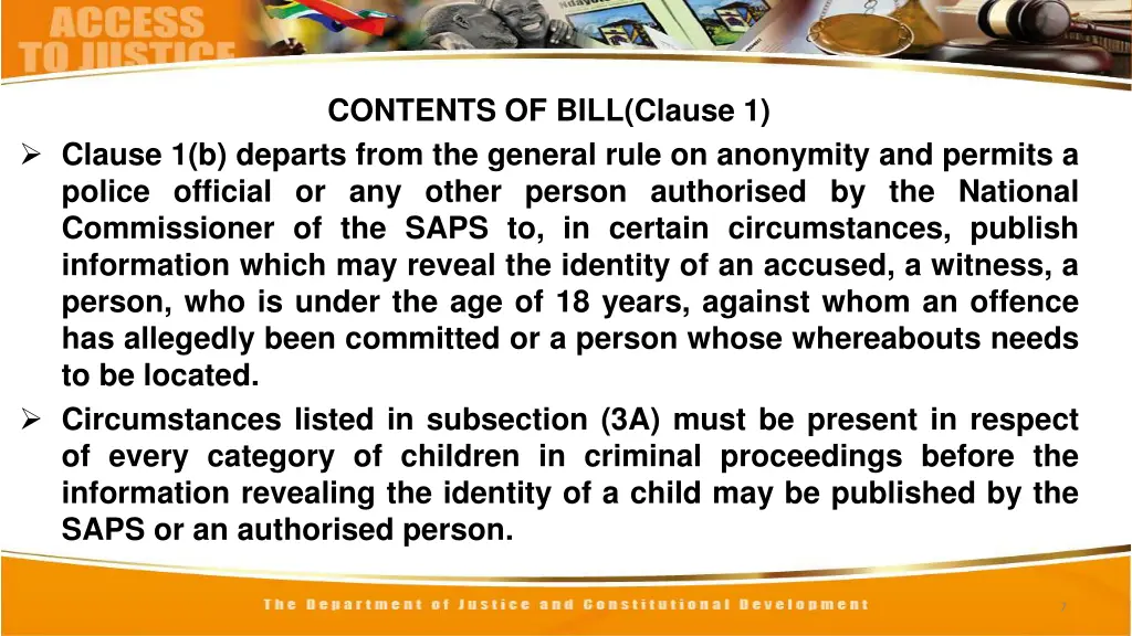 contents of bill clause 1 1