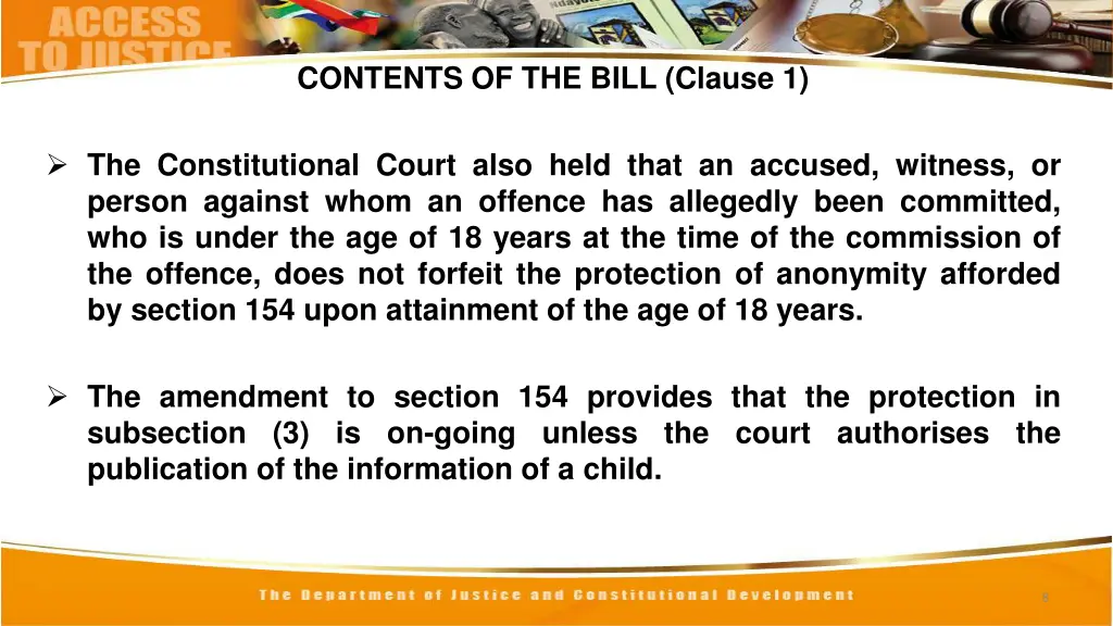 contents of the bill clause 1