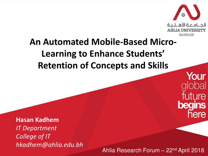 an automated mobile based micro learning