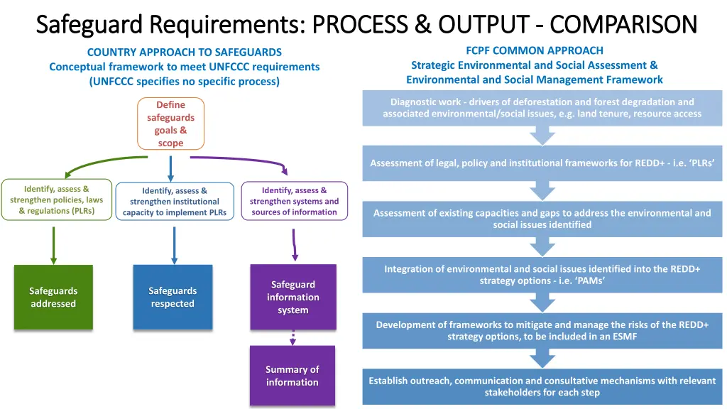 safeguard requirements process output safeguard