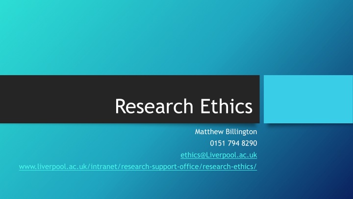 research ethics