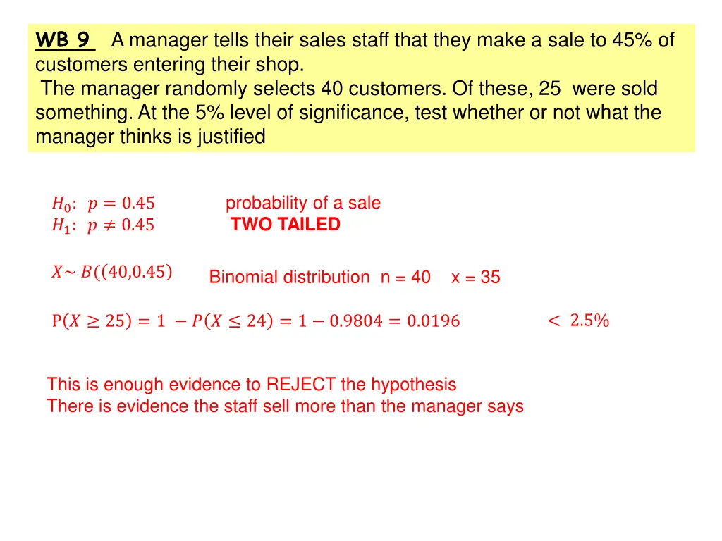 wb 9 a manager tells their sales staff that they