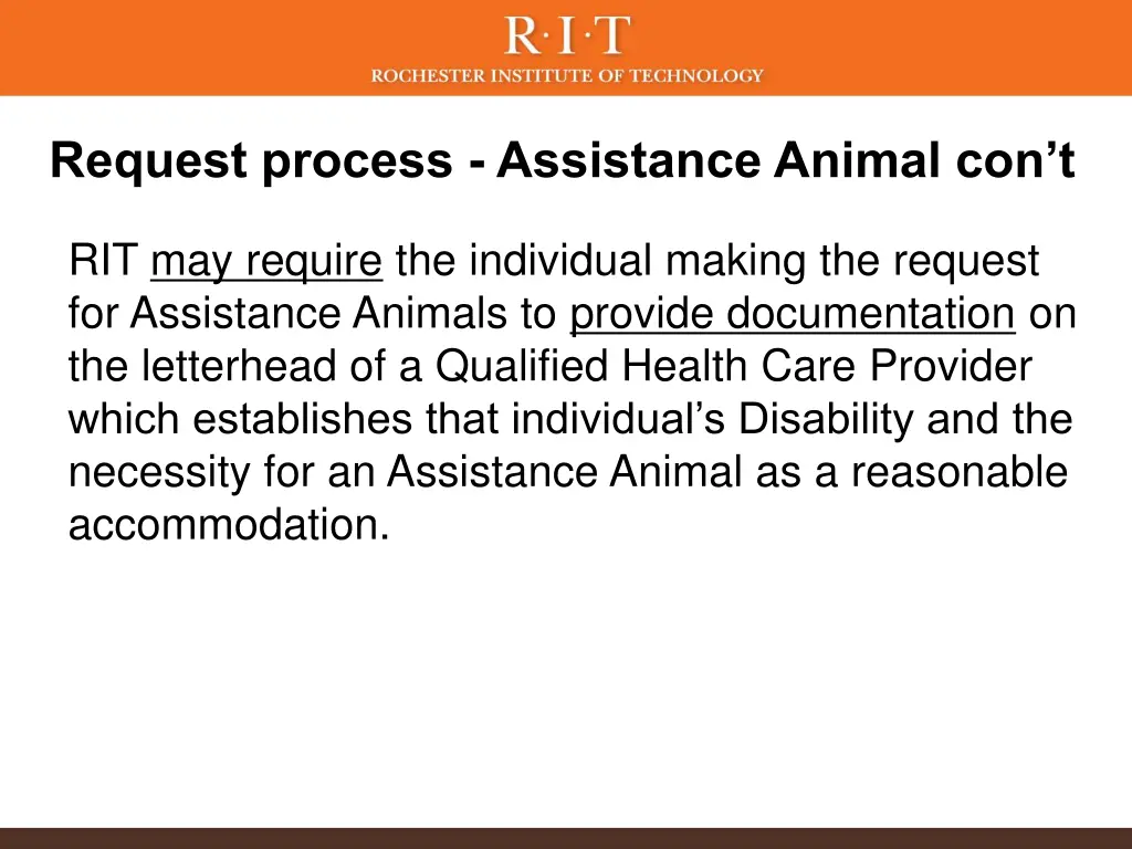 request process assistance animal con t