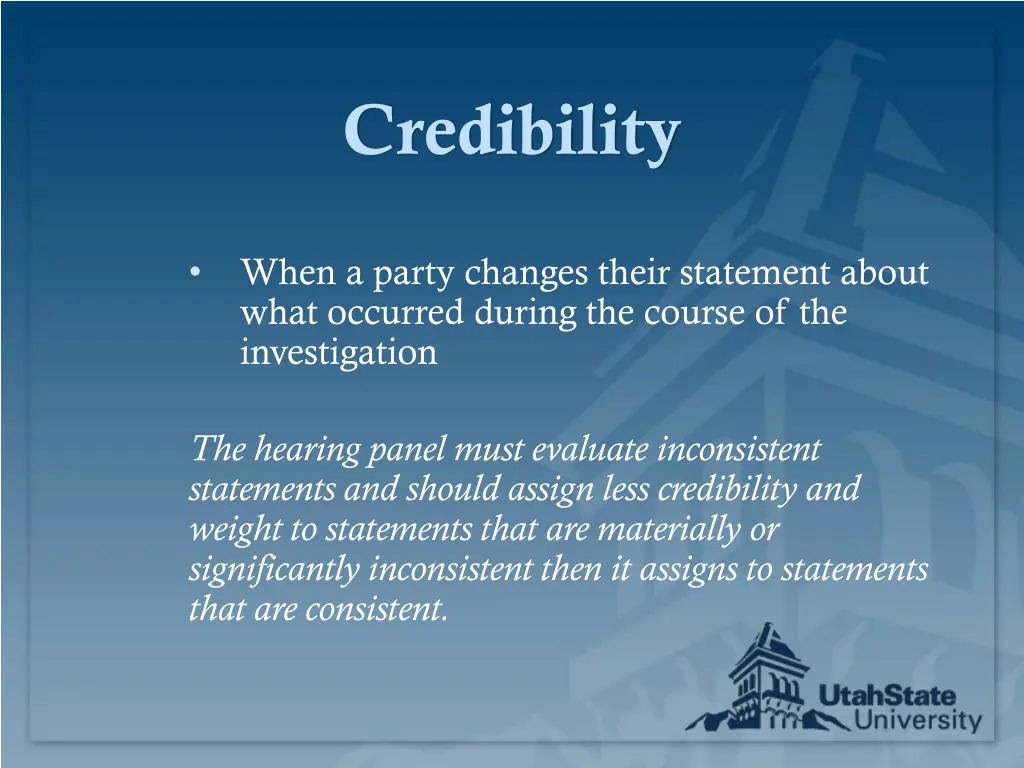 credibility 1