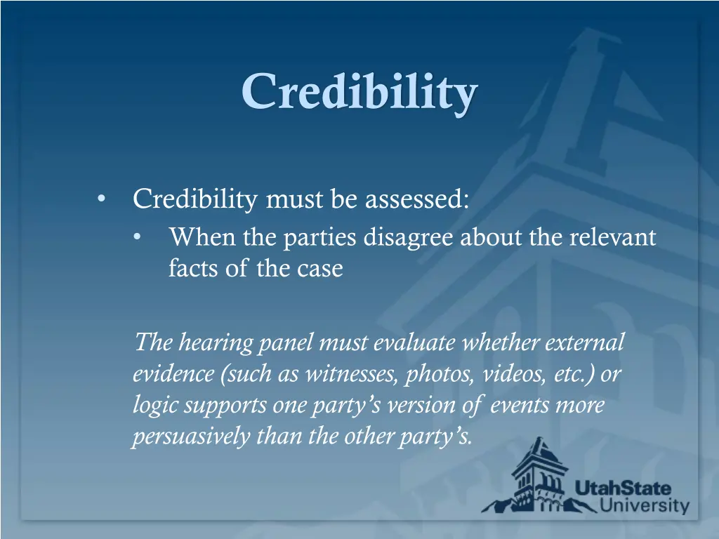 credibility