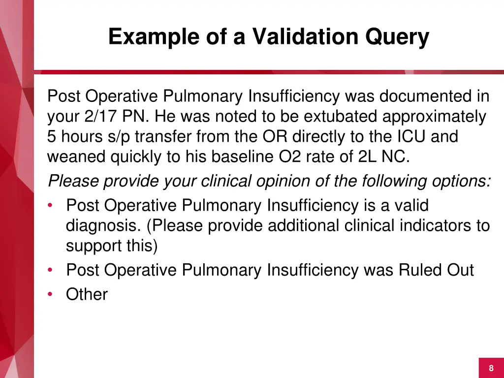 example of a validation query 1