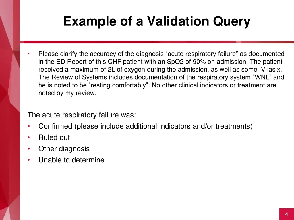 example of a validation query