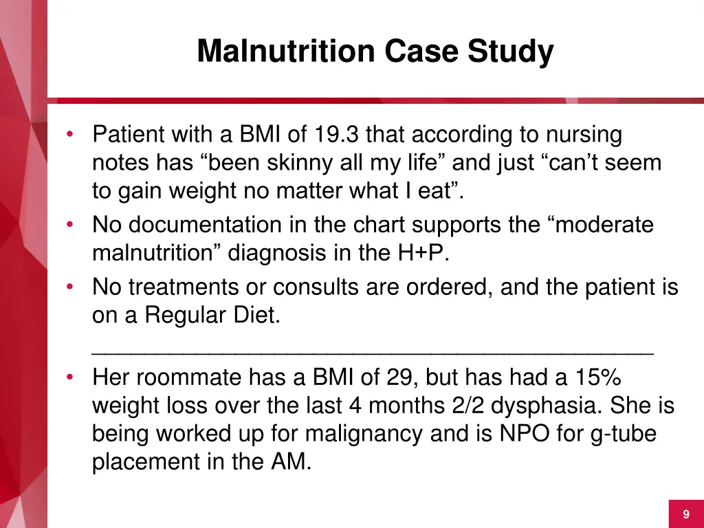 malnutrition case study