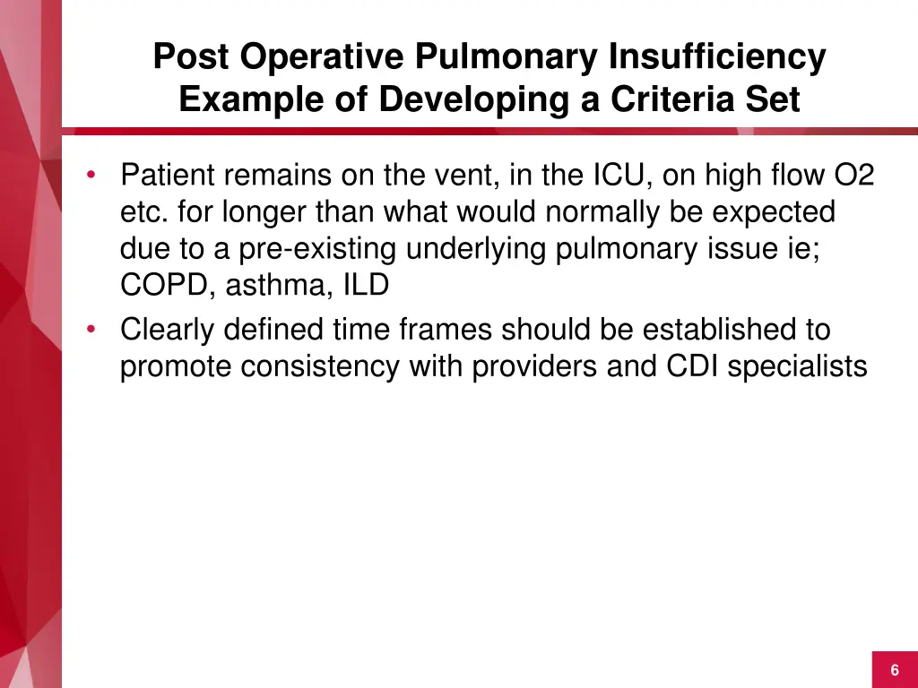 post operative pulmonary insufficiency example