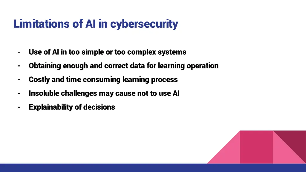 limitations of ai in cybersecurity