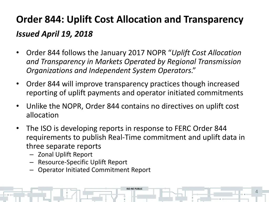 order 844 uplift cost allocation and transparency 1