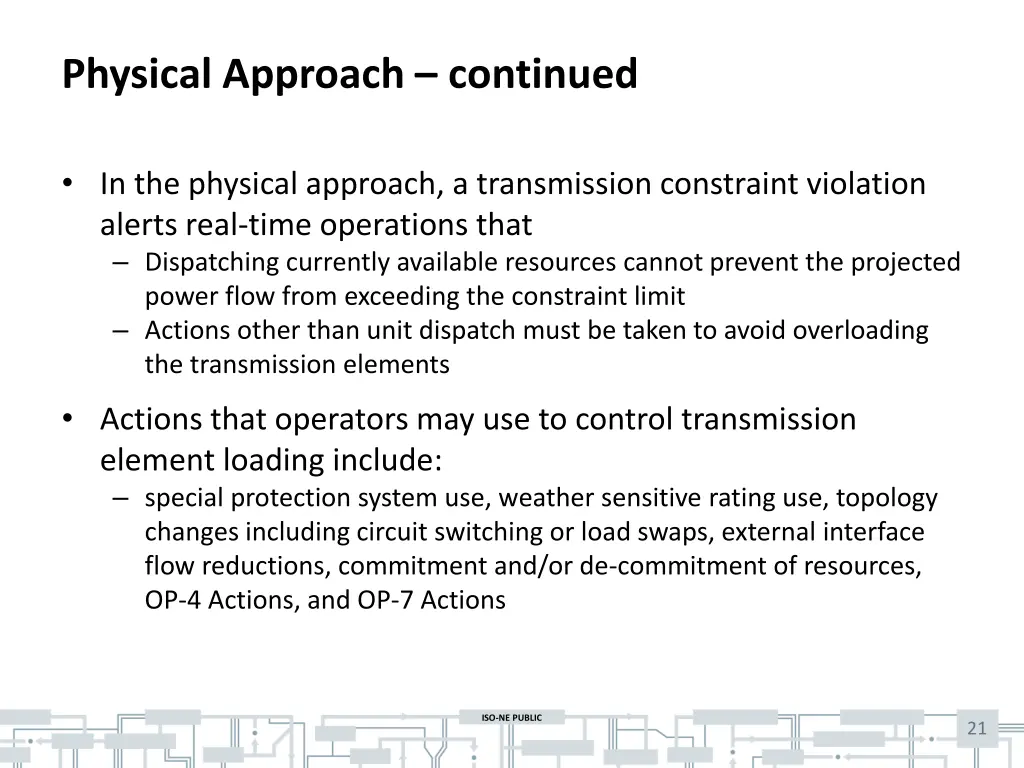 physical approach continued