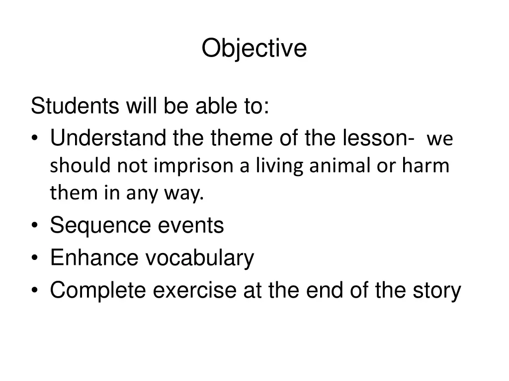 objective