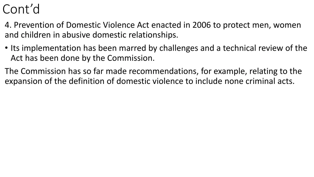 cont d 4 prevention of domestic violence