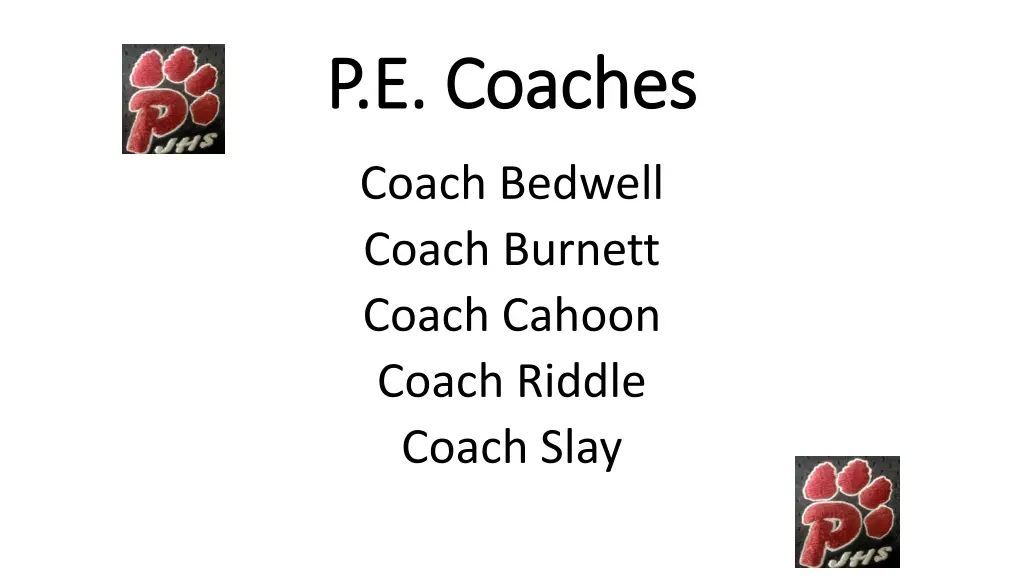 p e coaches p e coaches