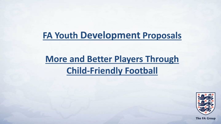 fa youth development proposals