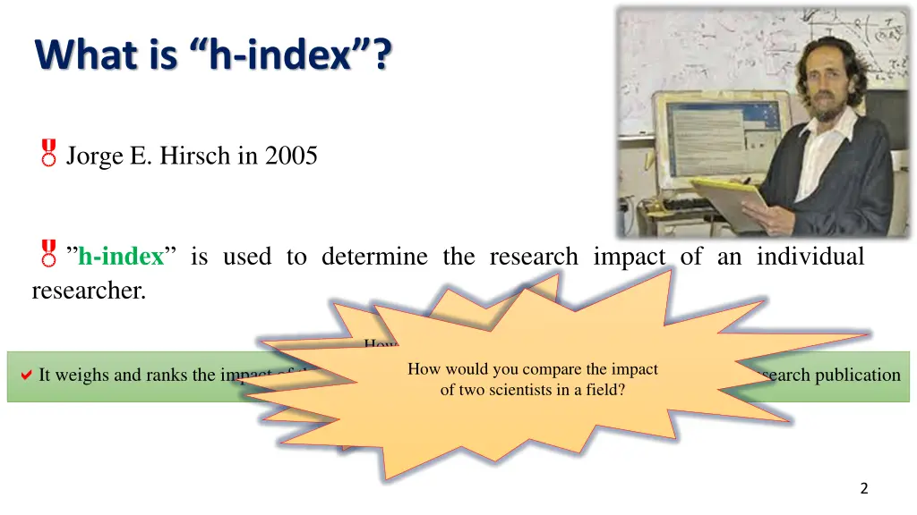 what is h index