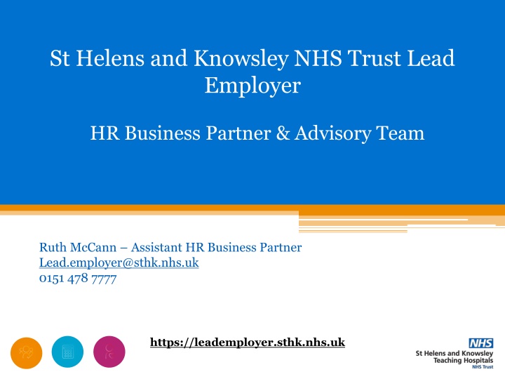 st helens and knowsley nhs trust lead employer