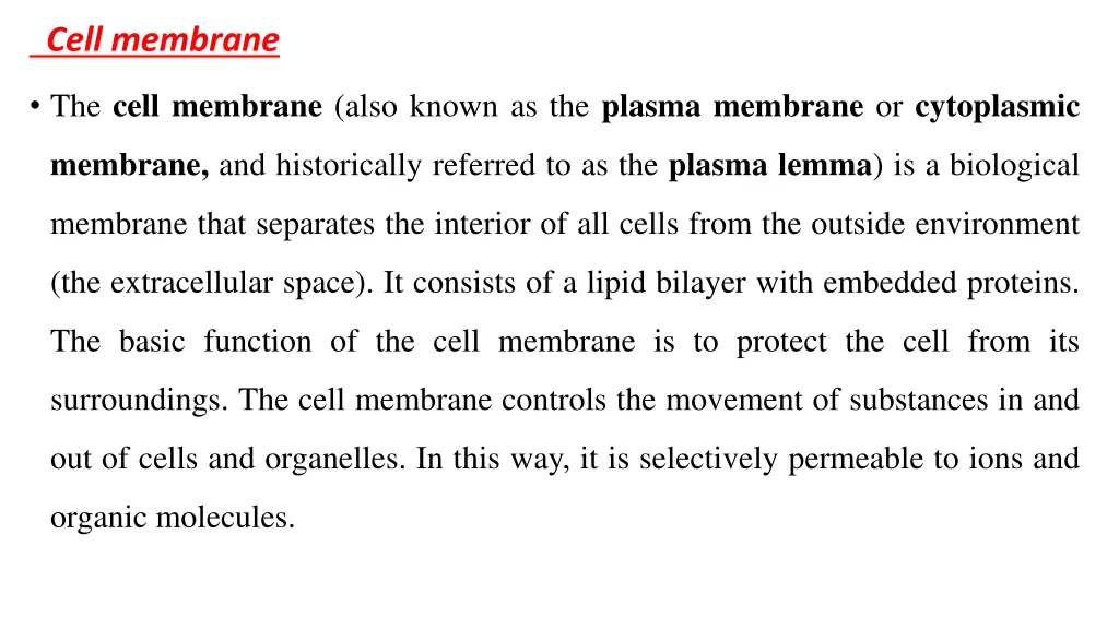 cell membrane