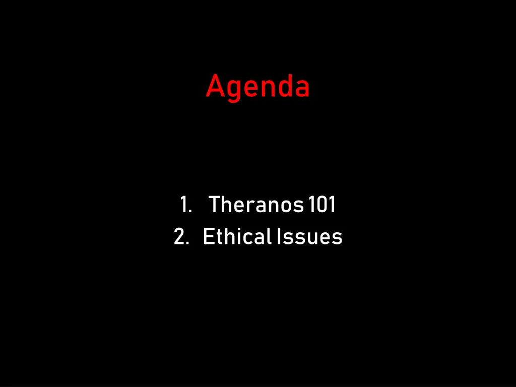 agenda