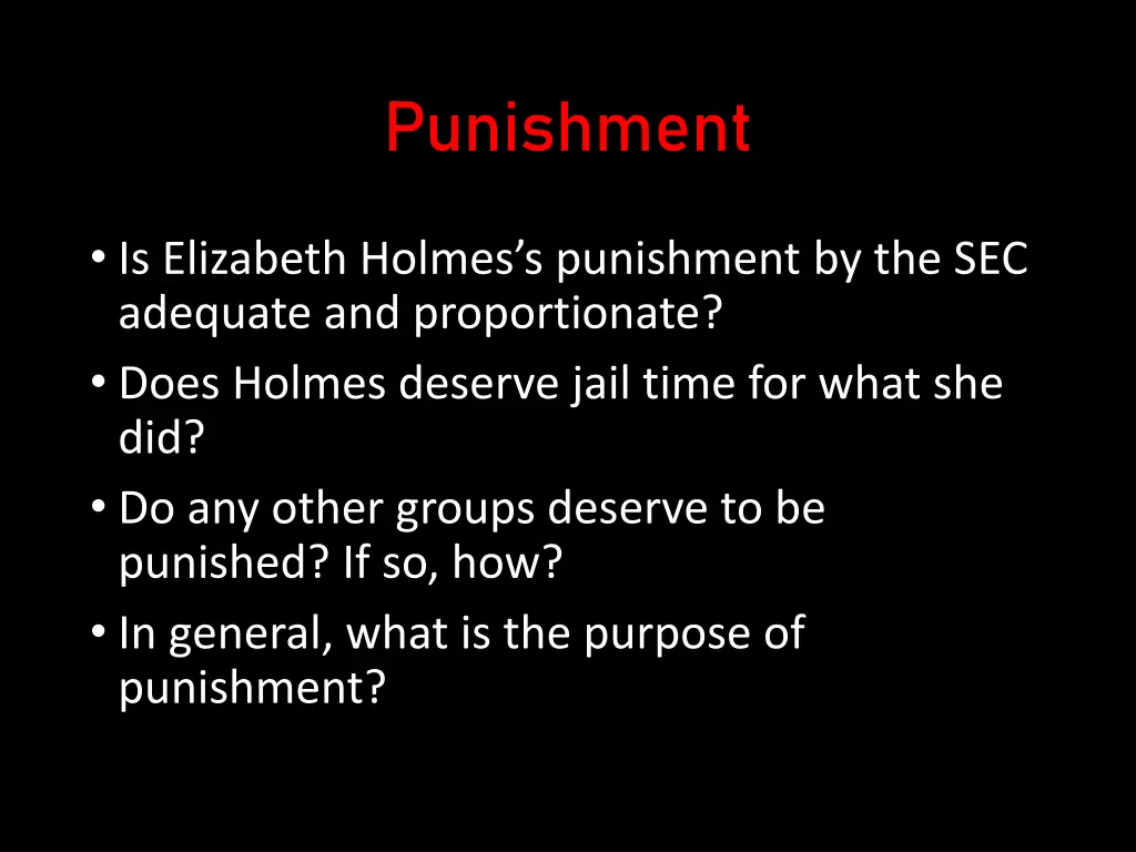 punishment