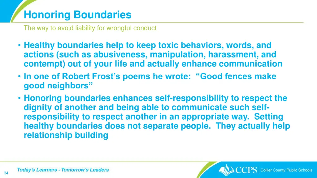 honoring boundaries 1