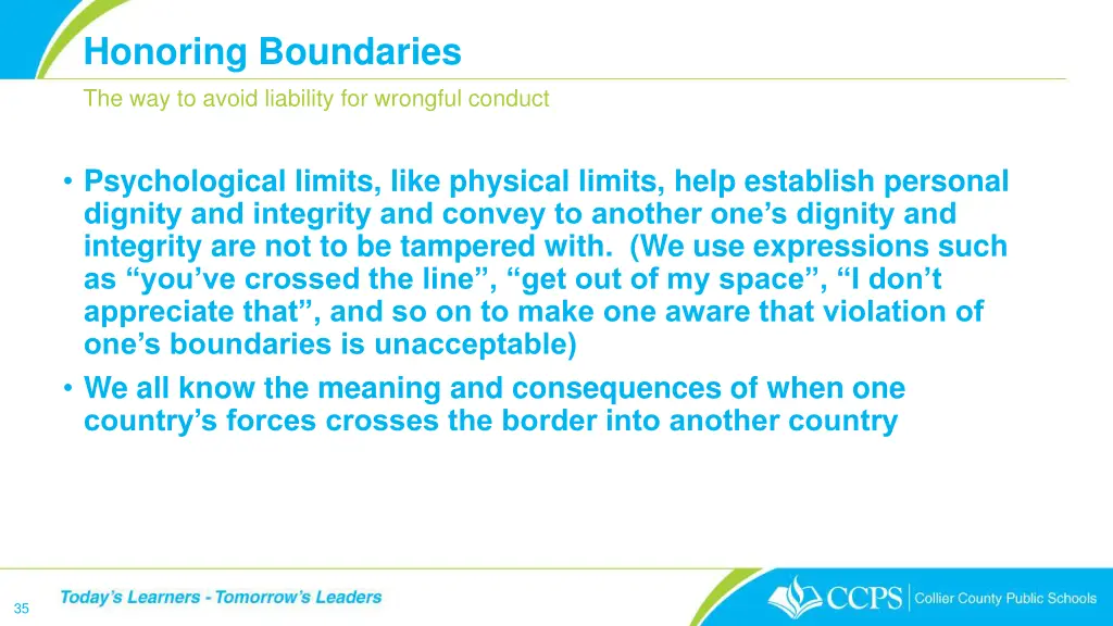 honoring boundaries 2