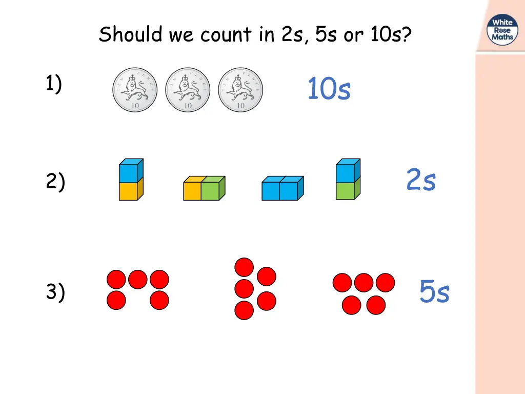 should we count in 2s 5s or 10s 1